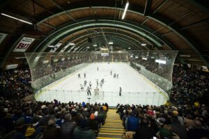 Gutterson Fieldhouse at the University of Vermont is one of the best college hockey rinks